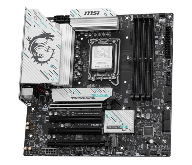 MSI Płyta główna B860M GAMING PLUS WIFI s1851 4DDR5 ATX - 1306464 - zdjęcie 4